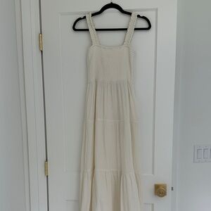 Marine Layer Cream Maxi Dress